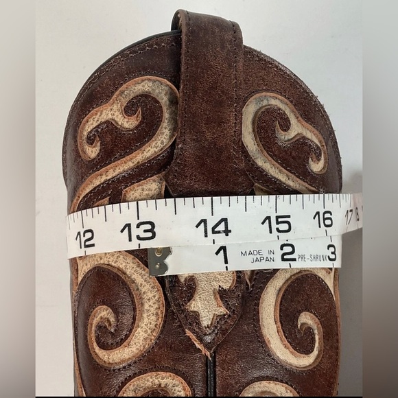Tony Lama Cassidy & Santa Fe Cowgirl Boots 5 B Tooled Inlay (2) Pair - Picture 5 of 16